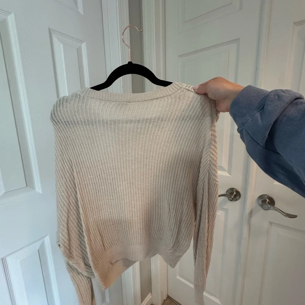 Garage Cream Knit Sweater - Picture 2 of 2